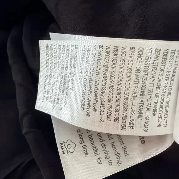 FARM Rio Crazy Mix Velvet Dress Size Medium V-Neck Long Sleeve Party Night Out - Picture 10 of 11